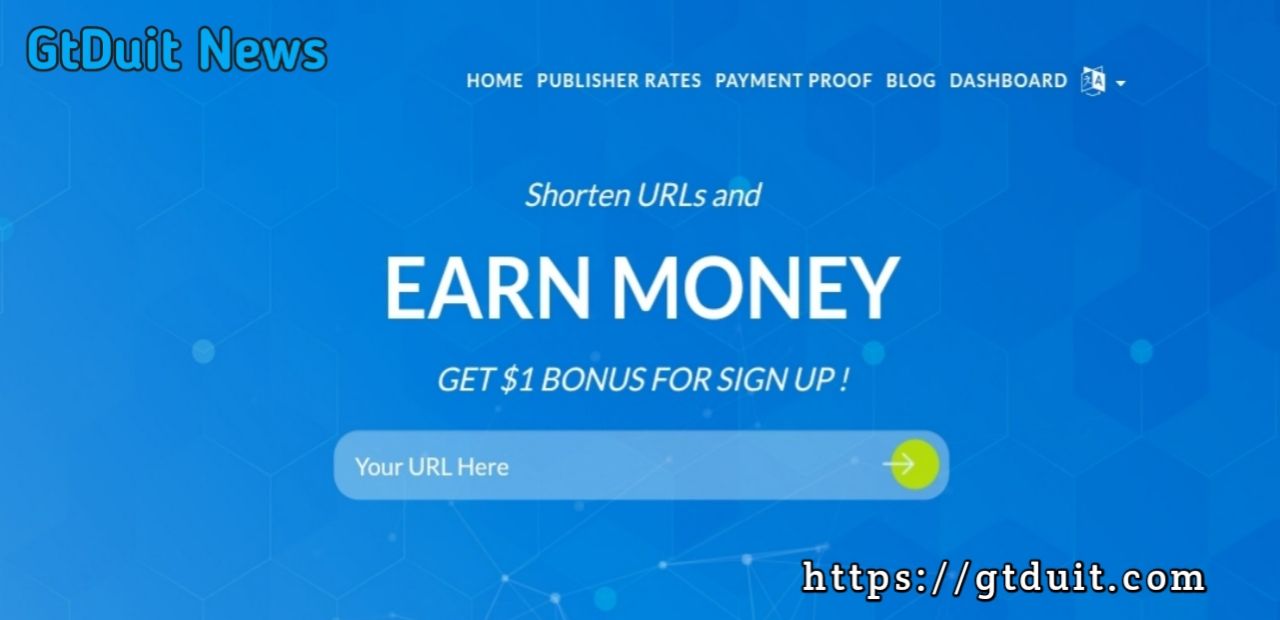 Droplink web URL shortener dengan CPM $3